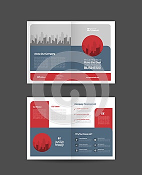 Business Bi-Fold Brochure Design | Booklet Design | Marketing and Financial DocumentÂ 